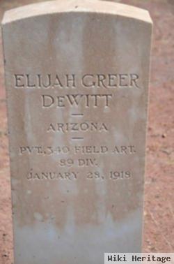 Elijah Greer Dewitt