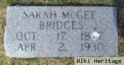 Sarah Elizabeth Mcgee Bridges