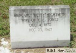 Margaret Elizabeth "betty" Highsmith Jones