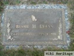 Bessie M Evans