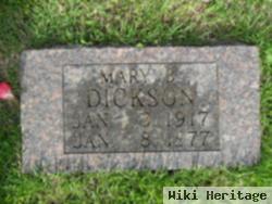 Mary B Dickson