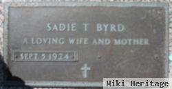 Sadie T Byrd