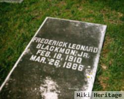 Frederick Leonard "fred" Blackmon, Jr