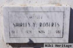 Shirley Yvonne Roberts