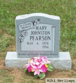 Mary A Johnston Pearson