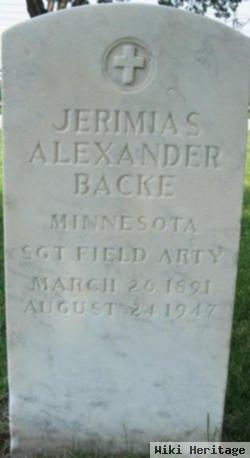 Jerimias Alexander Backe