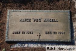 Alice "peg" Ansell