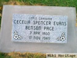 Cecelia Spencer Evans Page