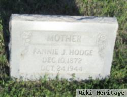 Frances Jane "fannie" Lemons Hodge