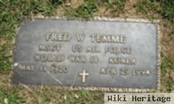 Fred W Temme