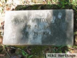 Carrol Milton Bond