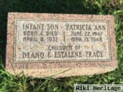 Infant Son Of Deano And Eastalene Tracy