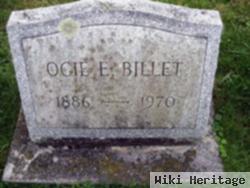 Ocie E Billet