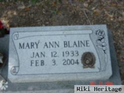 Mary Ann Blaine