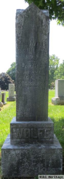 Sarah A Mayes Wolfe