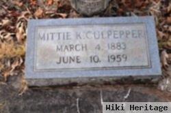 Mittie K Culpepper