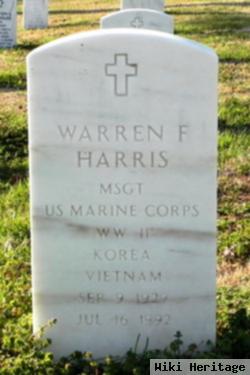 Warren F Harris
