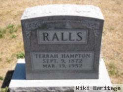 Terrah Hampton "terry" Ralls