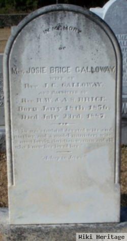 Amanda Josephine "josie" Brice Galloway