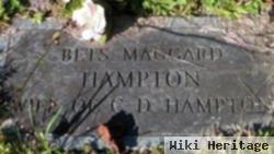 Mary Elizabeth "bets" Maggard Hampton