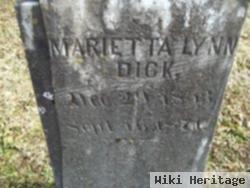 Marietta Lynn Dick