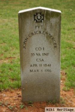 Pvt John Crickenberger