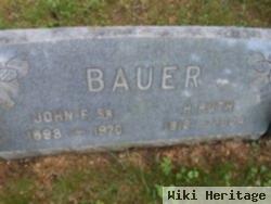 John F Bauer, Sr