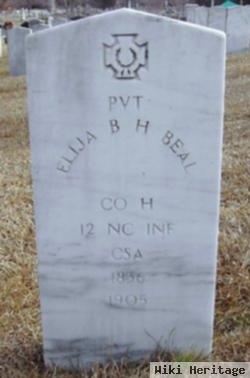 Pvt Elija B. H. Beal