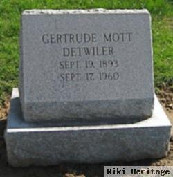 Gertrude Mott Detwiler