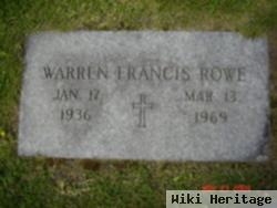 Warren Francis Rowe