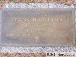 Capt Frank Hulme Cotton