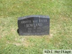 Annette Mae Kinser Rowland