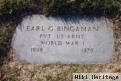 Pvt Earl G Bingaman