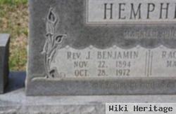 Rev Joseph Benjamin Hemphill