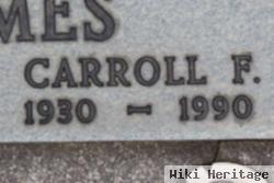 Carroll F Holmes