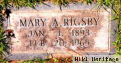 Mary Ann Cook Rigsby