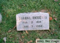 Sarah L Ricketts