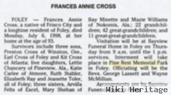 Frances Annie Webb Cross