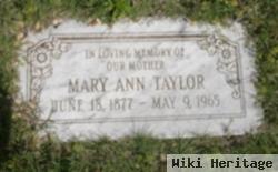 Mary Ann Taylor