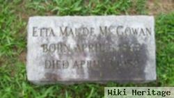 Etta Maude Brinkerhoff Mcgowan