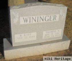 Thomas N Wininger