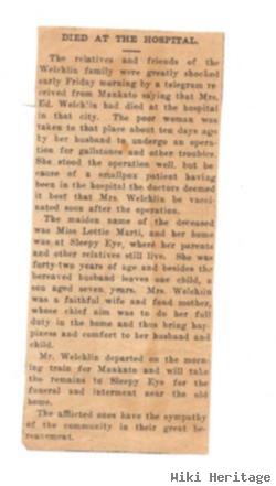 Charlotte "lottie" Marti Welchlin