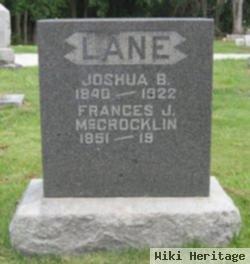 Frances J. Mccrocklin Lane