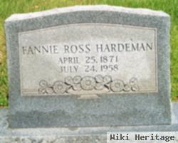 Frances Lillian "fannie" Ross Hardeman