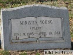 Minister "papaw" Young