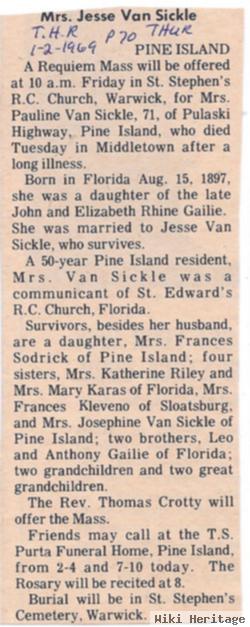 Pauline Gailie Vansickle