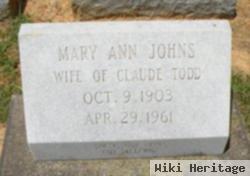 Mary Ann Johns Todd