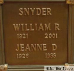 Jeanne D Snyder