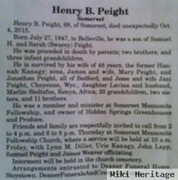 Henry B Peight