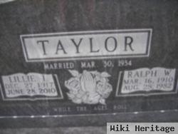 Ralph W Taylor